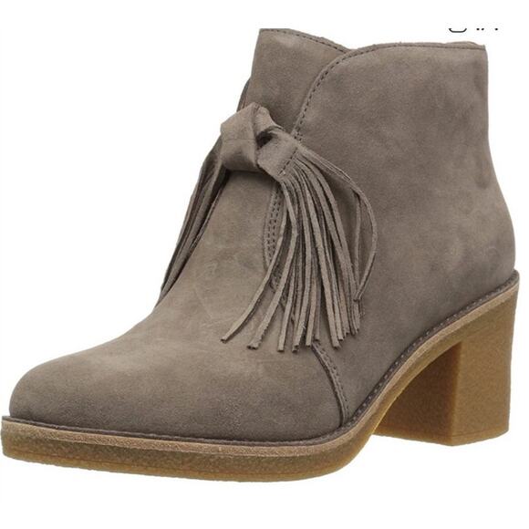 UGG Corin Brown Suede Bootie with Tassel Detail Size 8.5 - Picture 1 of 8